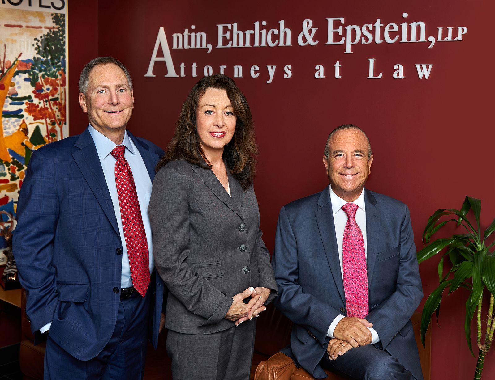 Antin, Ehrlich and Epstein partners Jeffrey Antin, Noreen Letta, and Scott Epstein at the firm's New York City office