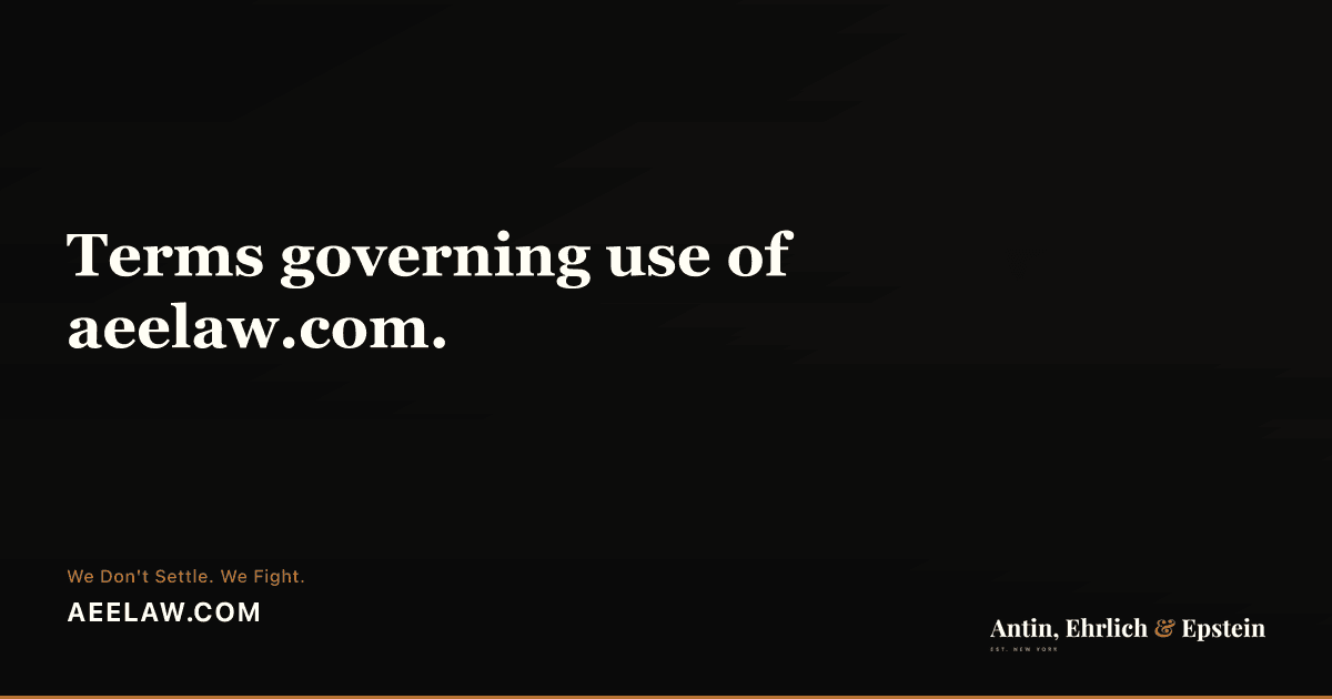 Terms of Service | AEE Law